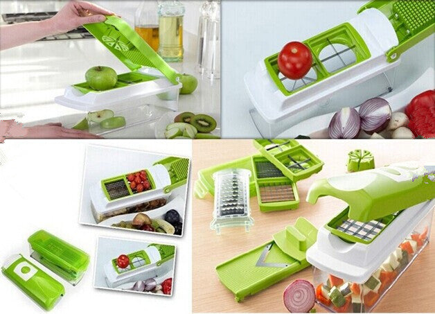 12pcs Multifunctional Vegetable Chopper Handle