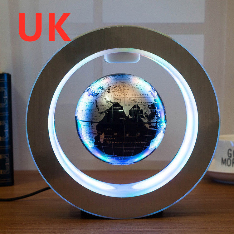 Senders Floating Globe With LED Lights Magnetic Levitation Floating Globe World Map for Desk Decoration