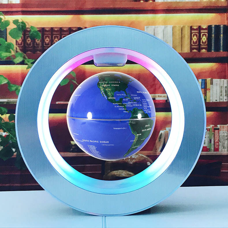 Senders Floating Globe With LED Lights Magnetic Levitation Floating Globe World Map for Desk Decoration