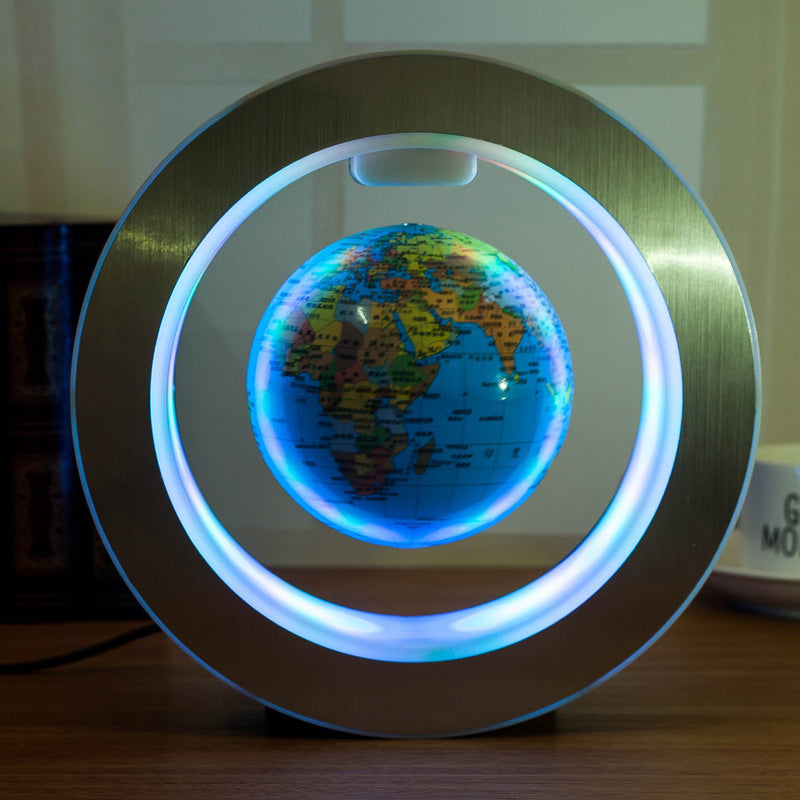 Senders Floating Globe With LED Lights Magnetic Levitation Floating Globe World Map for Desk Decoration