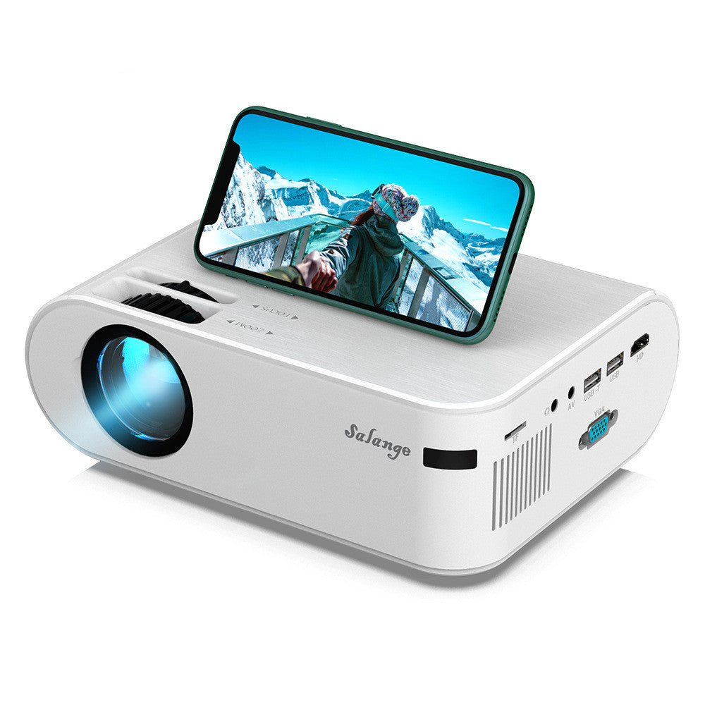 720p Portable Smart Projector Support 4K Supported, WiFi 6 & Bluetooth 5.2, Low Fan Noise (<30dB), 120° Adjustable Stand, Auto Keystone Home Cinema Projector for iOS/Android/PS5