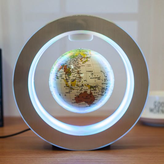 Senders Floating Globe With LED Lights Magnetic Levitation Floating Globe World Map for Desk Decoration