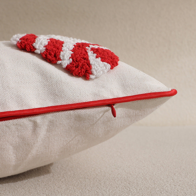 Modern Minimalist Christmas Tufted Pillow Cover