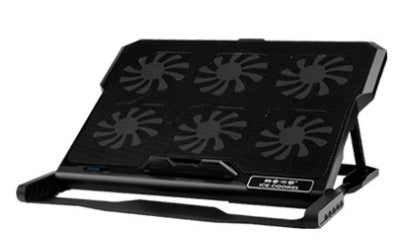 Laptop Cooling Pad, Laptop Cooler with 6 Quiet Led Fans for 15.6-17 Inch Laptop Cooling Fan Stand,Switch Control Fan Speed Function