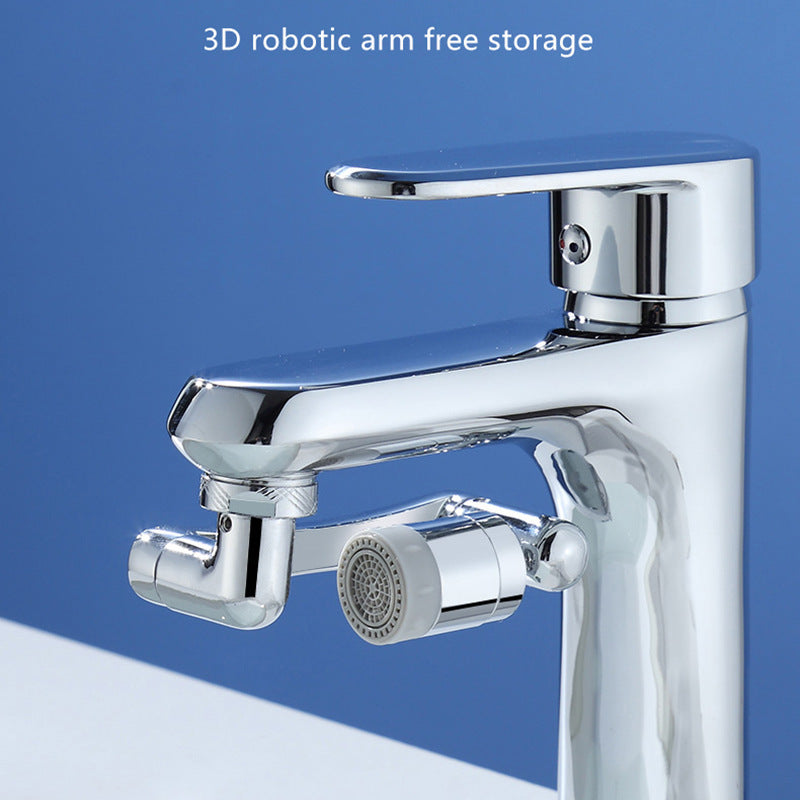 Rotating Water Bubbler Extension Noise Splash-Proof Faucet Extender, 1080° Large-Angle Rotating Robotic Arm