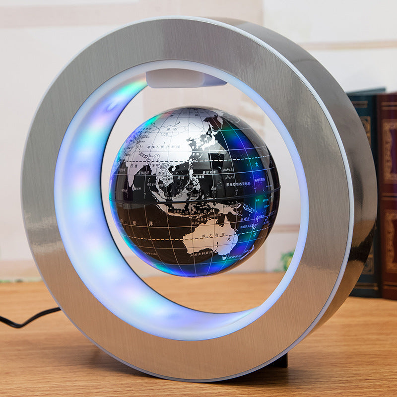 Senders Floating Globe With LED Lights Magnetic Levitation Floating Globe World Map for Desk Decoration