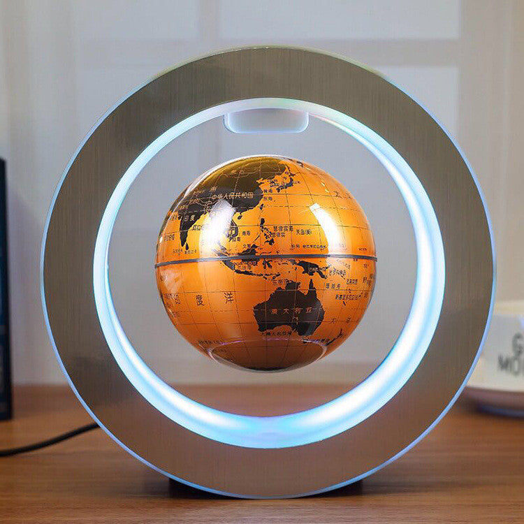 Senders Floating Globe With LED Lights Magnetic Levitation Floating Globe World Map for Desk Decoration