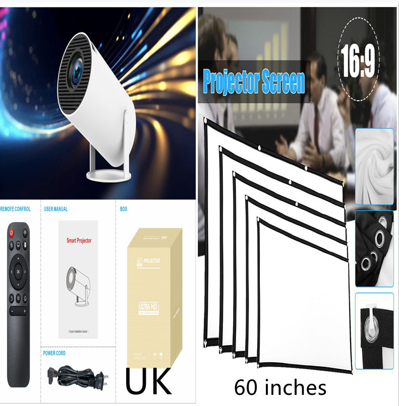 HY300 Pro Projector Home Theater Entertainment Portable 4K