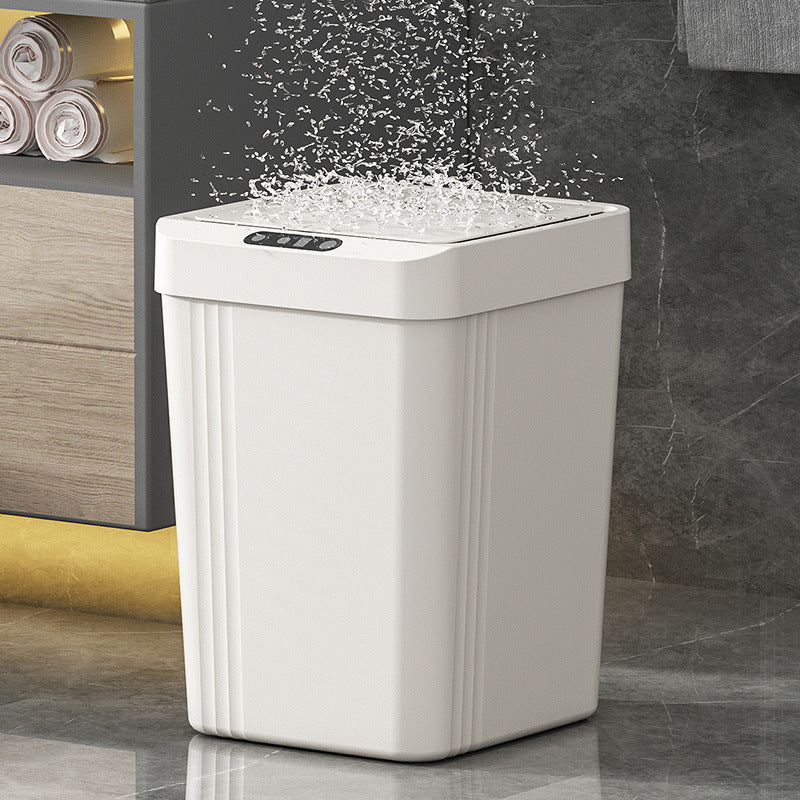 Kitchen Trash Can Waterproof Automatic Smart Induction With Lid