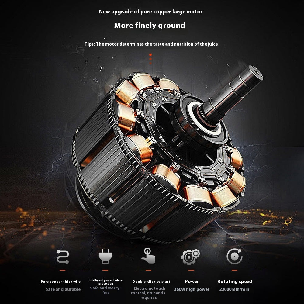 Portable Electric Juicer Multifunctional Power 500w Voltage ≤ 36V Capacity 800 ml 12pcs Vegetable Chopper