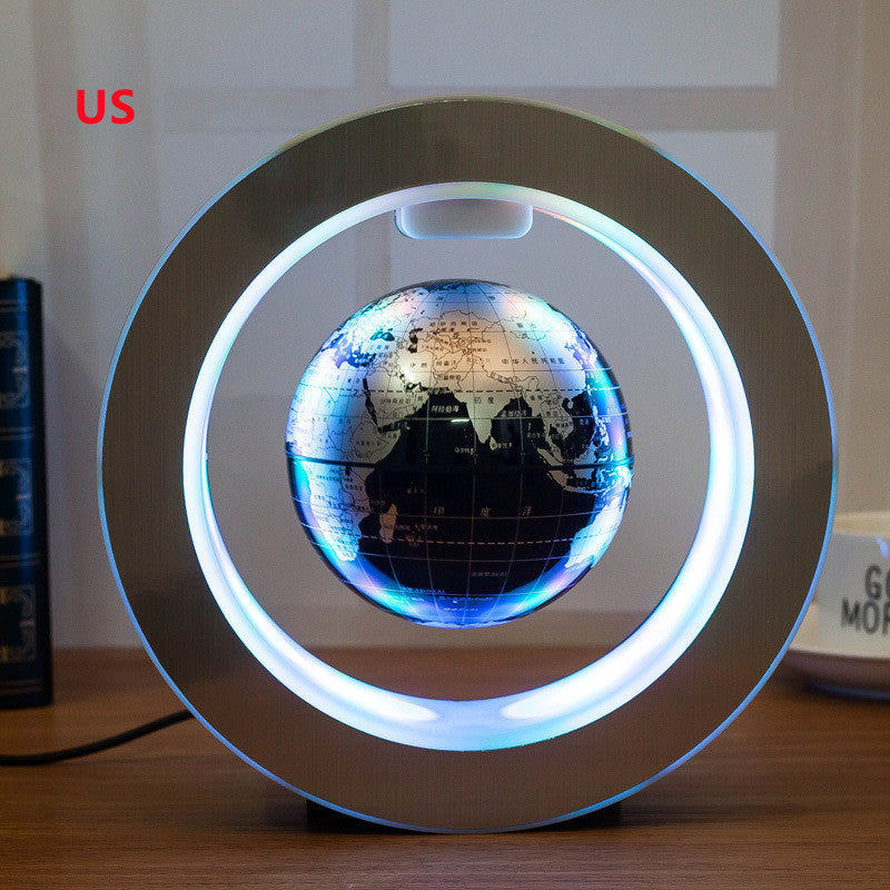 Senders Floating Globe With LED Lights Magnetic Levitation Floating Globe World Map for Desk Decoration