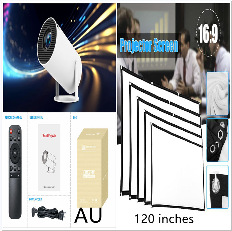 HY300 Pro Projector Home Theater Entertainment Portable 4K