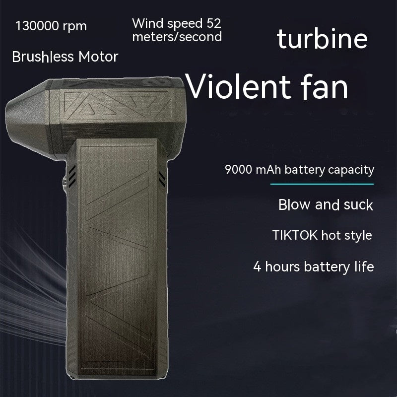 Turbo Fan Silent High Power Jet Fan Brushless Motor 100000 RPM Air Duster Fast Recharging Dust Blower Air Blower