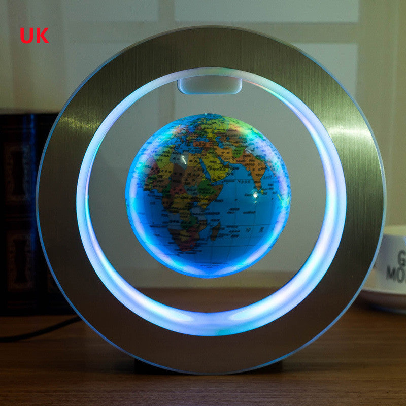 Senders Floating Globe With LED Lights Magnetic Levitation Floating Globe World Map for Desk Decoration