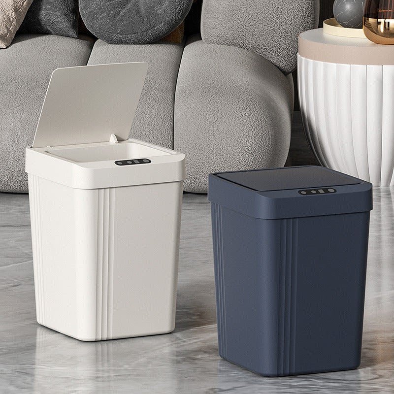 Kitchen Trash Can Waterproof Automatic Smart Induction With Lid